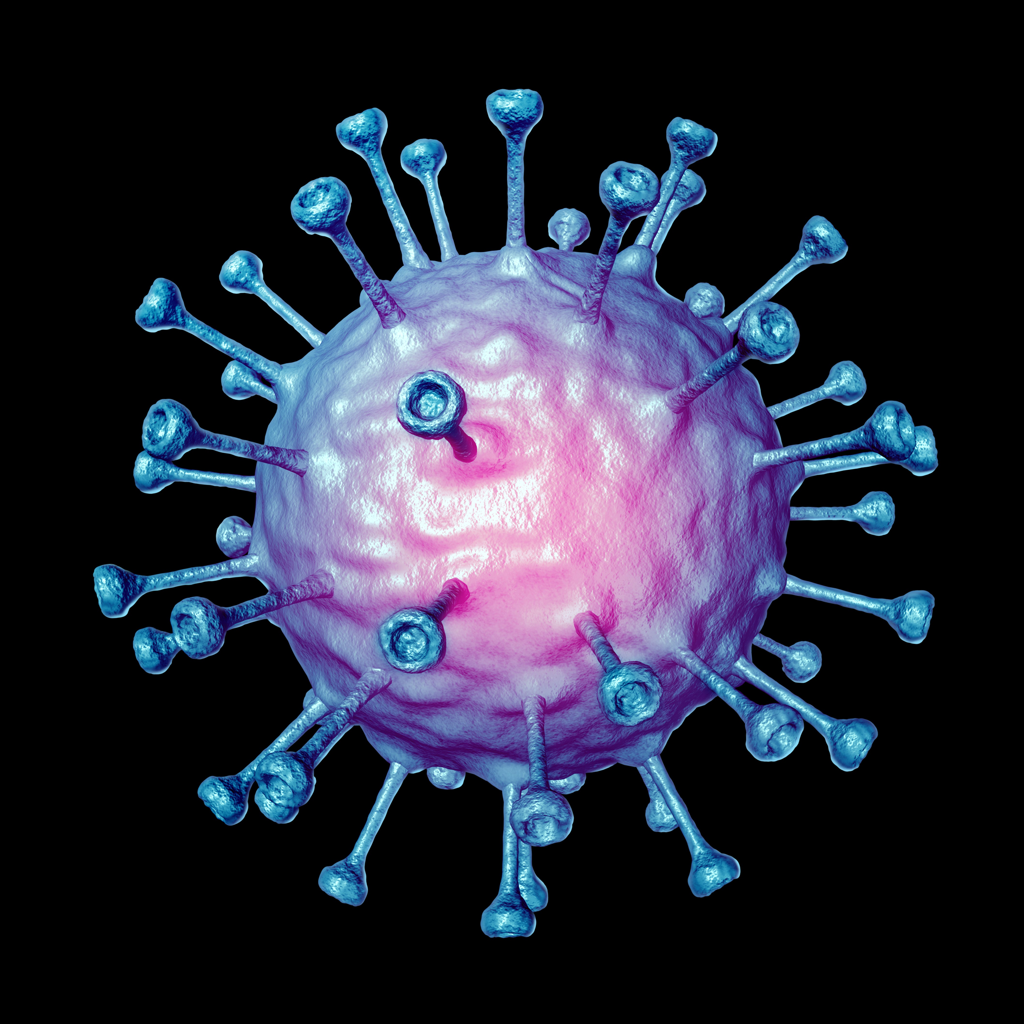 Rendering of a virus