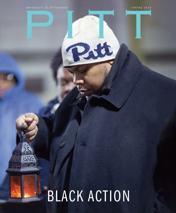 Spring 2019 Pitt Magazine cover, Black Action