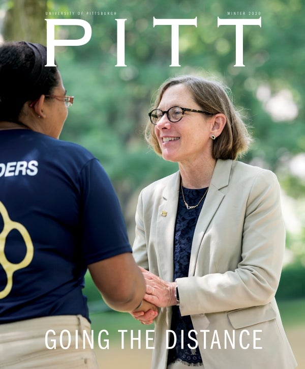 Ann Cudd on the cover of Pitt Magazine