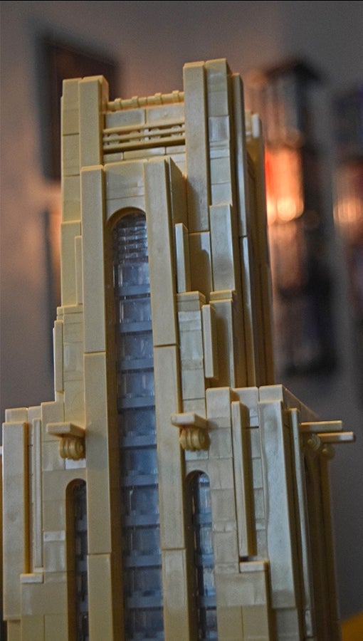 Top of the LEGO Cathedral of Learning