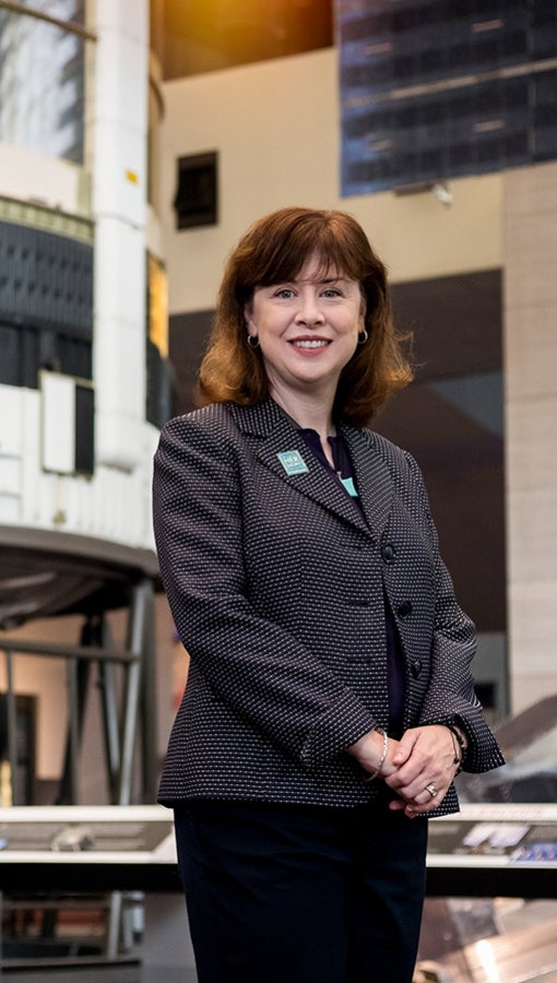 Margaret Weitekamp in Washington, D.C.'s Smithsonian National Air and Space Museum