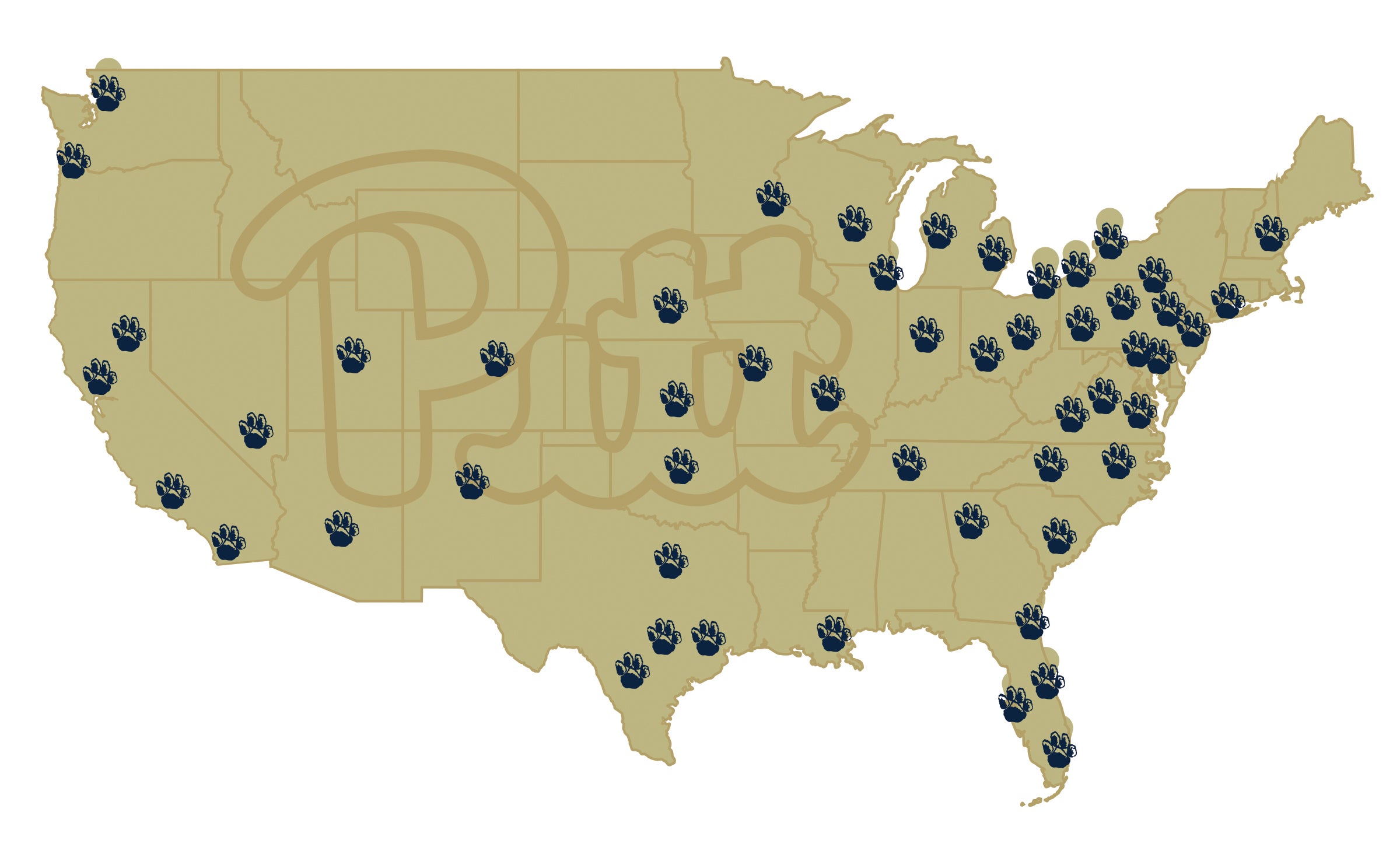 With the addition of New Mexico, Wisconsin, and Oklahoma, there are now Pitt Alumni Clubs in 32 states plus the District of Columbia. Regional clubs allow alumni to network, stay connected with the University, and share in some fun. Join a club near you or start one of your own at pi.tt/alumniclubs.