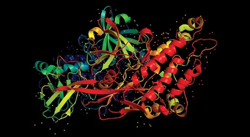 multicolored molecule